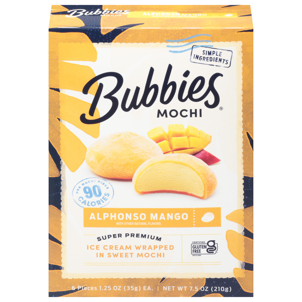 Bubbies Mochi, Mango 6-1.25 Oz | Hy-Vee Aisles Online Grocery Shopping