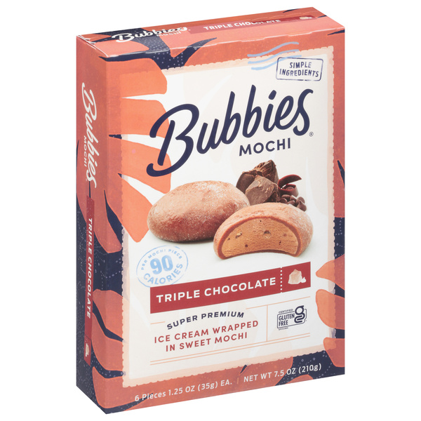Bubbies Mochi, Triple Chocolate 6-1.25 Oz | Hy-Vee Aisles Online