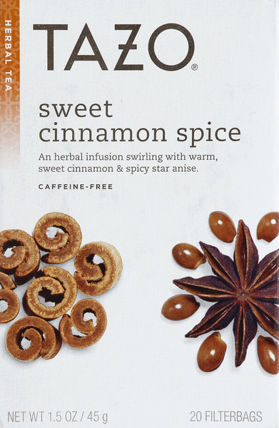 Tazo Sweet Cinnamon Spice Herbal Tea 20 ct | Hy-Vee Aisles Online