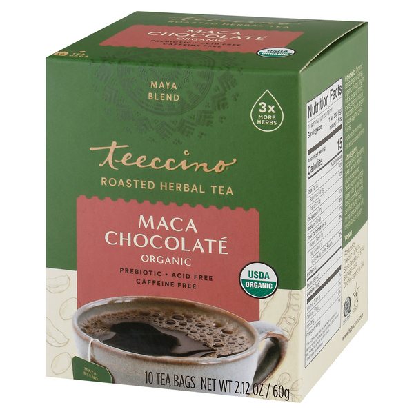Teeccino Herbal Coffee Chocolate Dark Roast 10 Count | Hy-Vee
