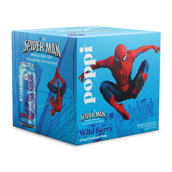 Poppi Prebiotic Soda, Wild Berry, 4Pk | Hy-Vee Aisles Online