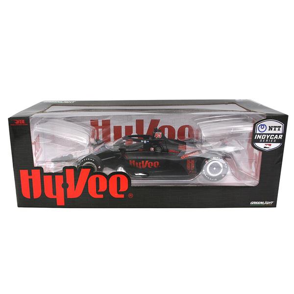 NTT INDYCAR Series 2022 Race Car 1:18 #45 Jack Harvey HY-VEE Black