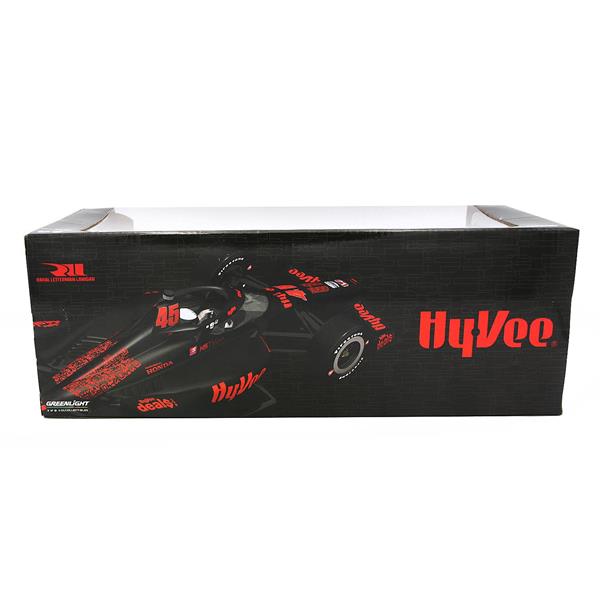 NTT INDYCAR Series 2022 Race Car 1:18 #45 Jack Harvey HY-VEE Black
