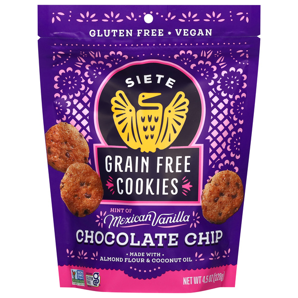 Siete Grain Free Chocolate Chip Cookies 4.5 oz | Hy-Vee Aisles