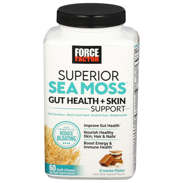 Force Factor Superior Sea Moss, Soft Chews, S'Mores Flavor | Hy