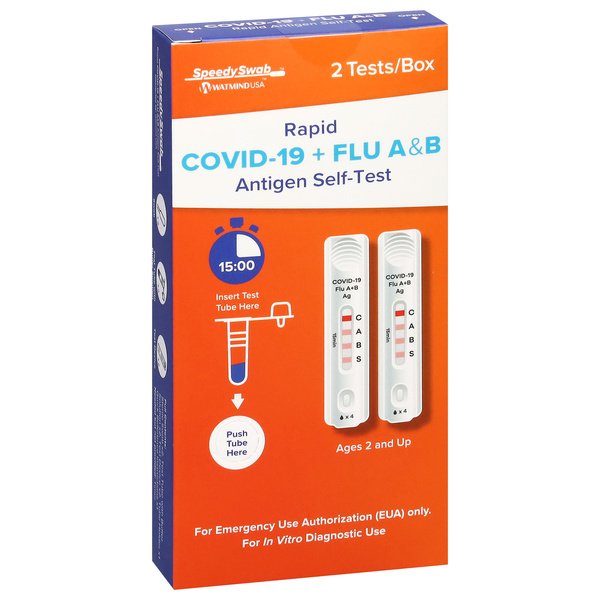 Speedy Swab Rapid Antigen Self-Test, Covid-19 + Flu A&B | Hy-Vee