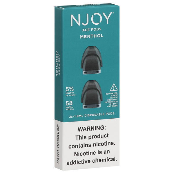 njoy pods shortage Ace Pods, Menthol, 5%, 2Ct RELX Pod ivgpro12 Flavor:Jewel Spearmint