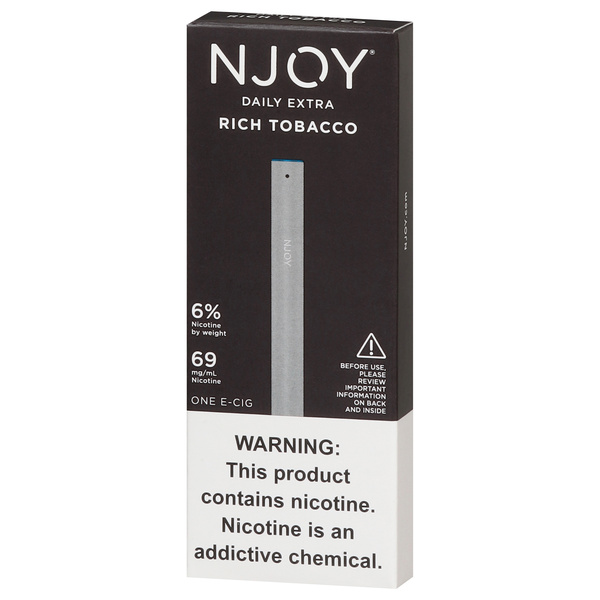 njoy rich tobacco Daily Extra Disposable E-Cigarette blackopalbeauty31.com Njoy Rich Tobacco E-Cig 1