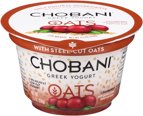Chobani Greek Yogurt Oats Cranberry | Hy-Vee Aisles Online Grocery