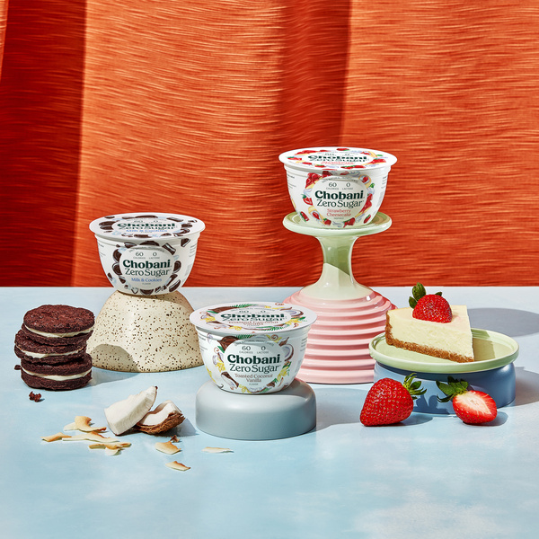 Chobani Zero Sugar Strawberry Cheesecake Greek Yogurt 5.3oz | Hy