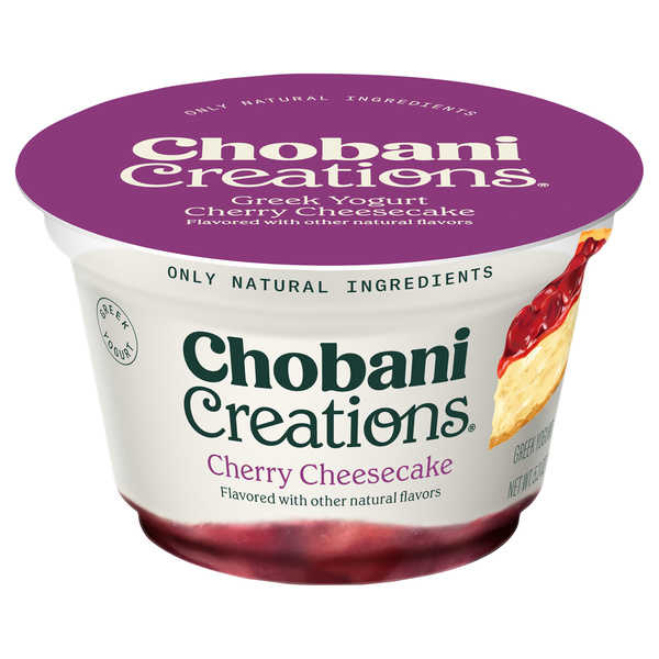 Chobani Creations Greek Yogurt, Cherry Cheesecake | Hy-Vee Aisles