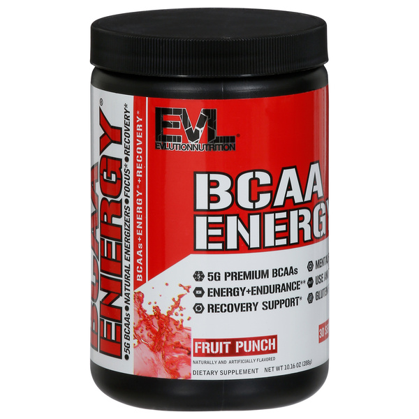Evlution Nutrition BCAA Energy Powder, Fruit Punch | Hy-Vee Aisles