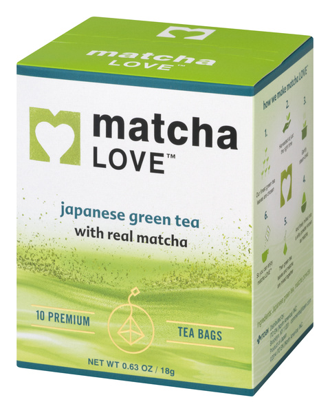 Matcha Love Japanese Green Tea with Real Matcha, 10Ct Bags | Hy