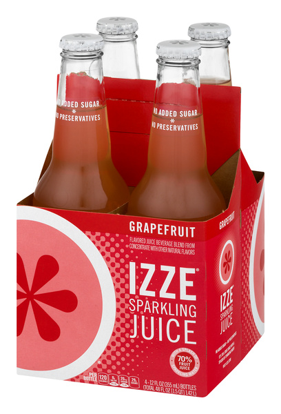 IZZE Sparkling Juice, Grapefruit 4Pk | Hy-Vee Aisles Online
