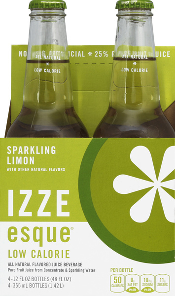 IZZE Esque Sparkling Limon Juice 4Pk | Hy-Vee Aisles Online