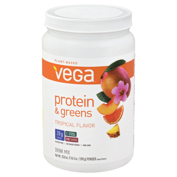 Vega Protein & Greens Tropical Drink Mix | Hy-Vee Aisles Online Vega Protein & Greens Tropical Drink Mix | Hy-Vee Aisles Online