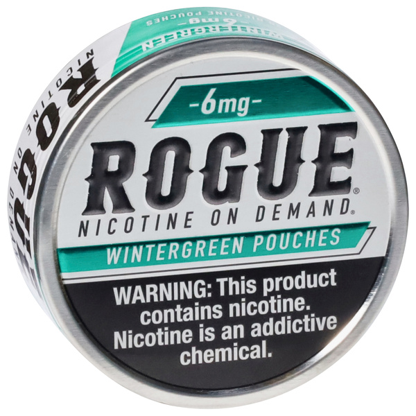 is rogue tobacco Rogue Nicotine Pouches these white nicotine pouches offer adult consumers a clean Rogue Wintergreen 6 mg Nicotine