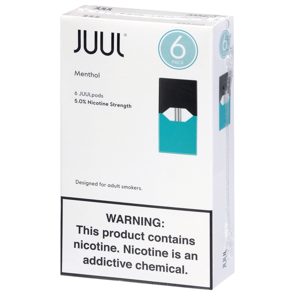 6 pack juul pods 5.0% Nicotine Strength Menthol Each Punch Geek Bar Pulse Sour Fruity Vape Flavour:Tangerine Ice