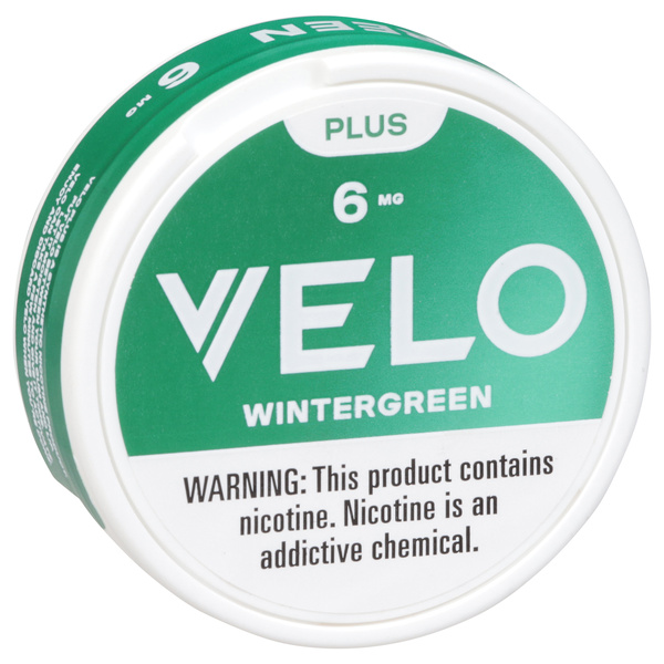 Velo Plus Nicotine Pouches, Wintergreen, 6 Mg, 20Ct | Hy-Vee