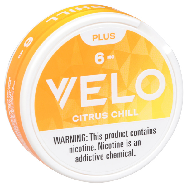 Velo Plus Nicotine Pouches, Citrus Chill, 6 Mg, 20Ct | Hy-Vee