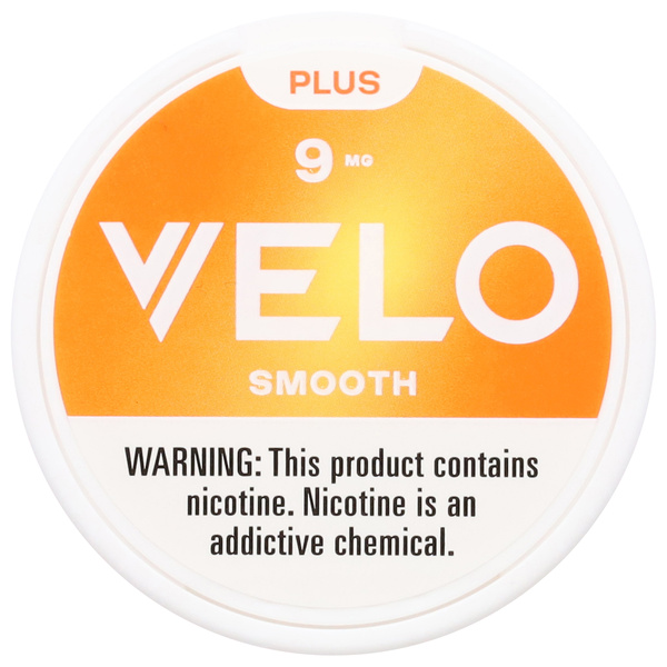 Velo Plus Nicotine Pouches, Smooth, 9 MG, 20Ct | Hy-Vee Aisles
