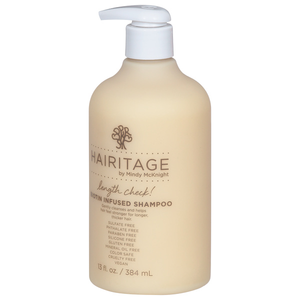 Hairitage By Mindy McKnight Shampoo, Length Check Biotin Infused