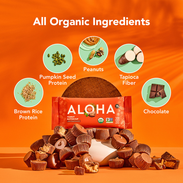 Aloha Protein Bar, Peanut Butter Cup, Organic | Hy-Vee Aisles