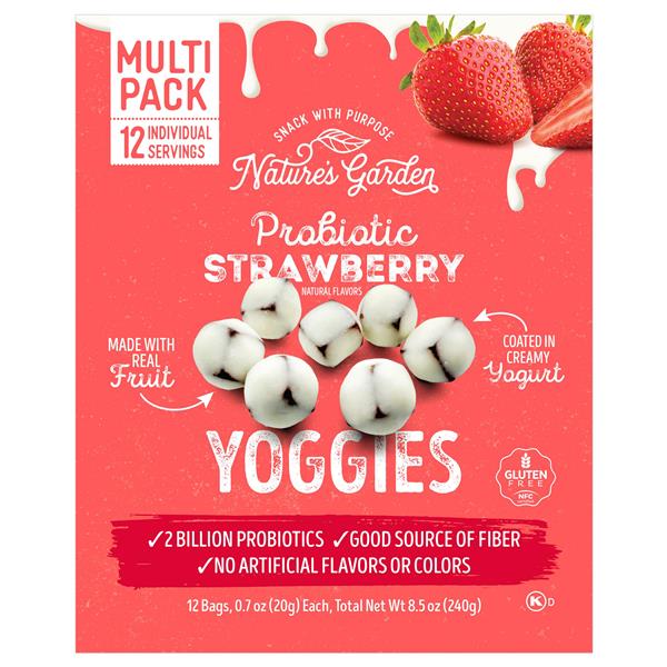 Nature's Garden Probiotic Strawberry Yoggies 12 x 0.7oz | Hy-Vee