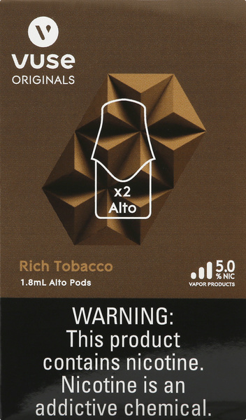 brown vuse pods Alto, Rich Tobacco Modus FLAVORS:RAINBOW CANDY How Many Vapes Can