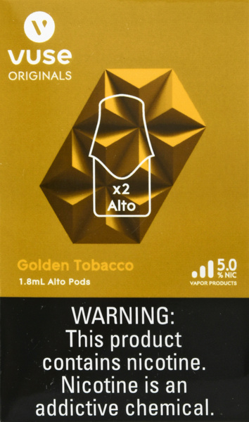golden tobacco vuse pods Vuse Original Series 5.0% Nicotine Golden Tobacco Alto Pods 2 - 1.8 ml Each