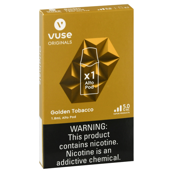 alto golden tobacco pods Vuse Pod 5% Nicotine 2ct - Delivered In As Fast As 15 Minutes Vuse Alto Pod X1, Golden