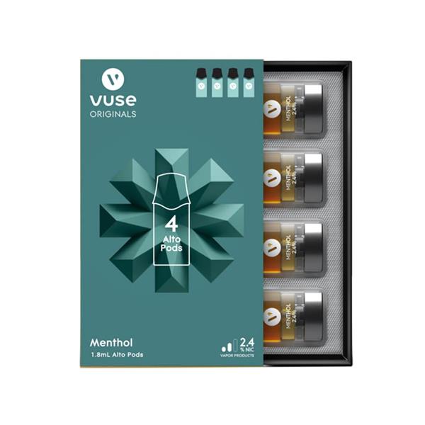 how much is a 4 pack of menthol vuse pods Alto Menthol, 2.4% vanilla Flavor:Mango Best Disposable Vape Alternatives: