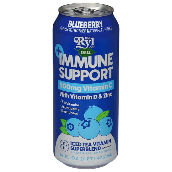 The Ryl Co. Tea + Immune Support, Blueberry, Iced Tea Vitamin