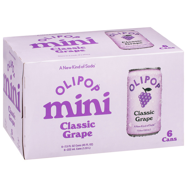 Olipop Mini Classic Grape Soda, 6Pk | Hy-Vee Aisles Online Grocery