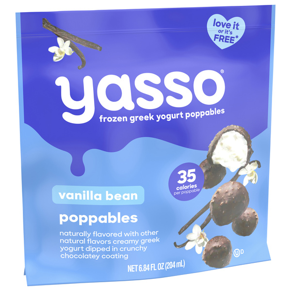 Yasso Frozen Greek Yogurt Vanilla Bean Poppables, 12Ct | Hy-Vee