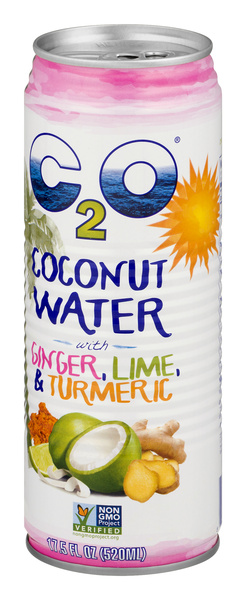 C2O Coconut Water, With Ginger, Lime, & Turmeric | Hy-Vee Aisles