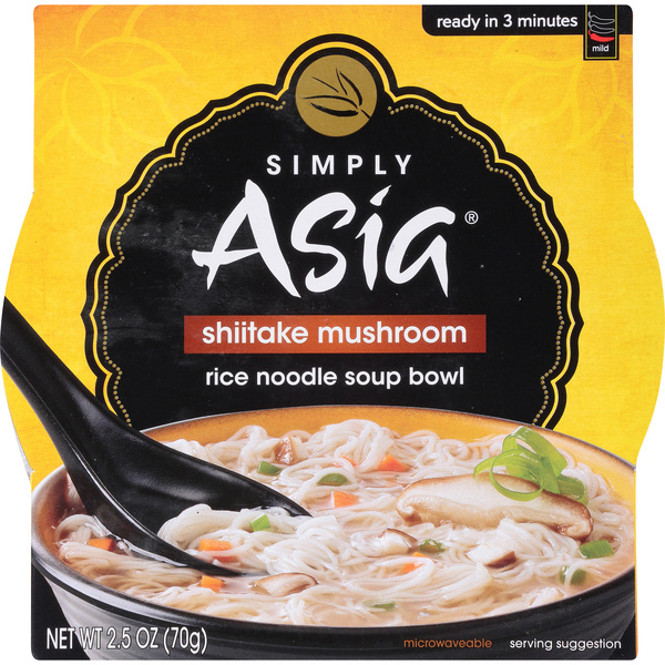 N.S.H MADE IN SIBUYAのTake it easy Simply Asia Rice Noodle Soup Bowl Shiitake Mushroom | Hy-Vee