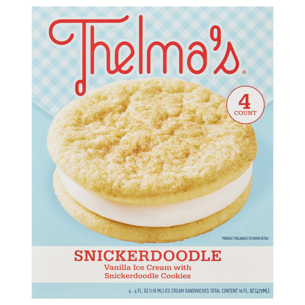 Thelma's Snickerdoodle Ice Cream Sandwich 4 Pack | Hy-Vee Aisles