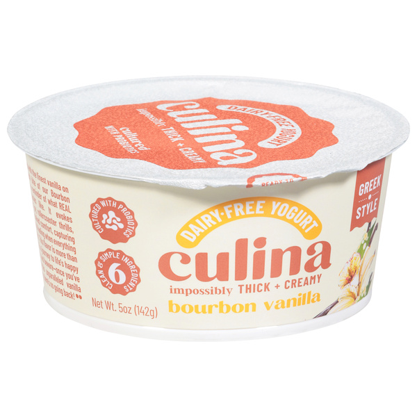 Culina Dairy-Free Greek Style Bourbon Vanilla Yogurt 5 oz | Hy-Vee