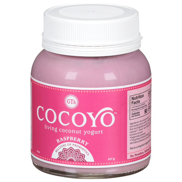 GT's CocoYo Living Coconut Yogurt, Raspberry | Hy-Vee Aisles Online ...