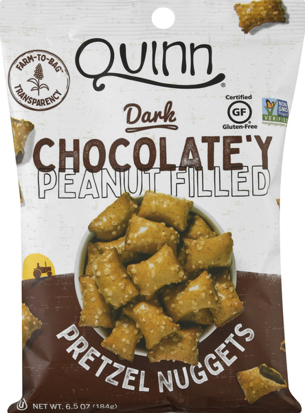 Quinn Dark Chocolate'y Peanut Butter Filled Pretzel Nuggets | Hy