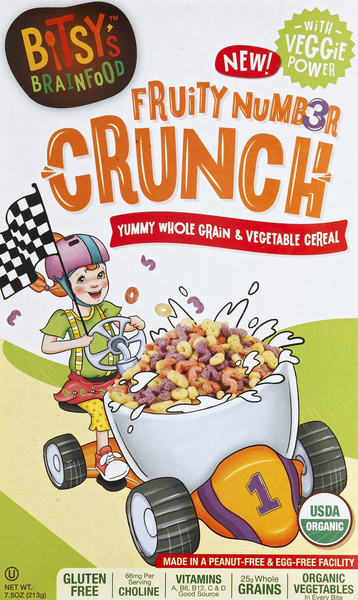Bitsy's Brainfood Cereal, Fruity & Veggie 1,2,3 | Hy-Vee Aisles