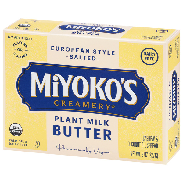 Miyoko's Creamery Salted European Style Plant Milk Butter 8 oz