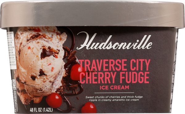 Hudsonville Traverse City Cherry Fudge Ice Cream | Hy-Vee Aisles