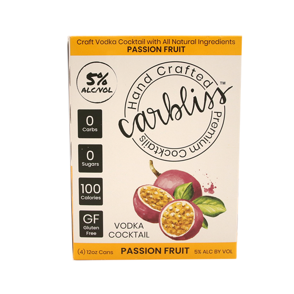 Carbliss Premium Cocktails, Passion Fruit 6Pk | Hy-Vee Aisles
