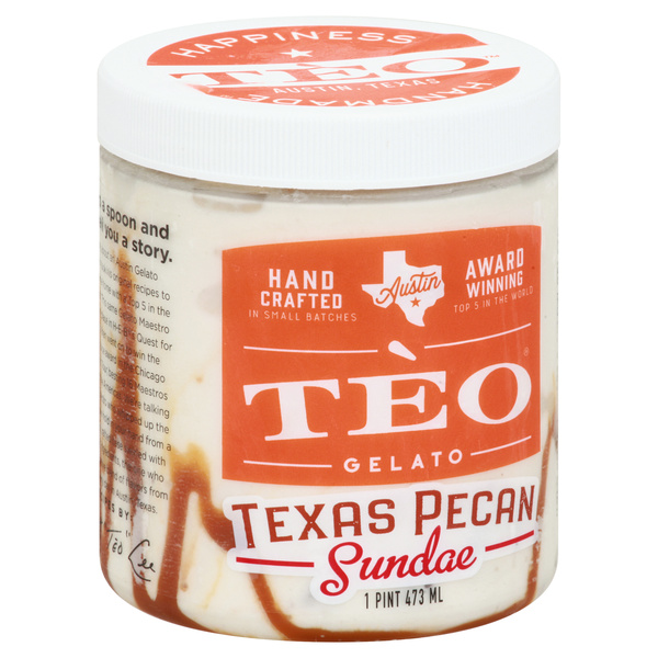 Teo Texas Pecan Sundae Gelato 1 pt | Hy-Vee Aisles Online Grocery