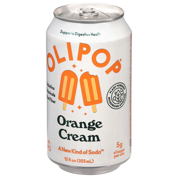 Olipop Orange Cream Soda 12 fl oz | Hy-Vee Aisles Online Grocery