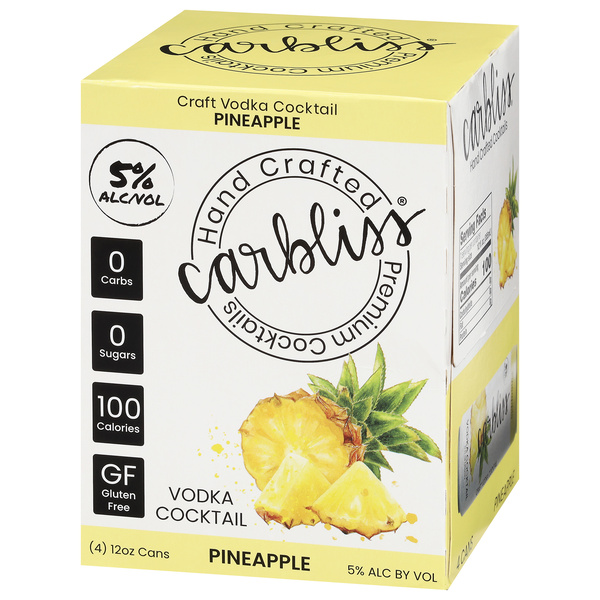 Carbliss Premium Cocktails, Pineapple 4Pk | Hy-Vee Aisles Online