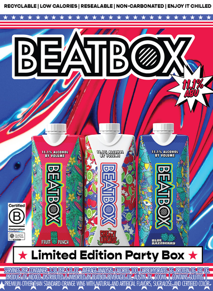 Beatbox Party Box, Red, White, And Blue Variety Pack, 6Pk | Hy-Vee