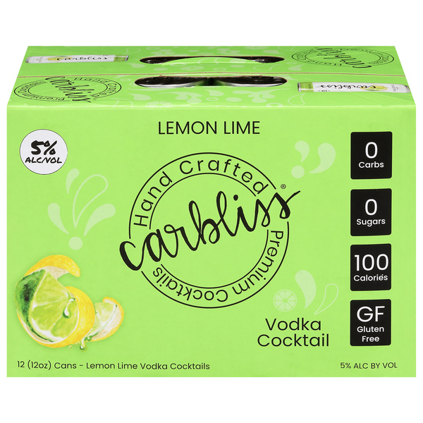 Carbliss Lemon Lime 12 Pack | Hy-Vee Aisles Online Grocery Shopping
